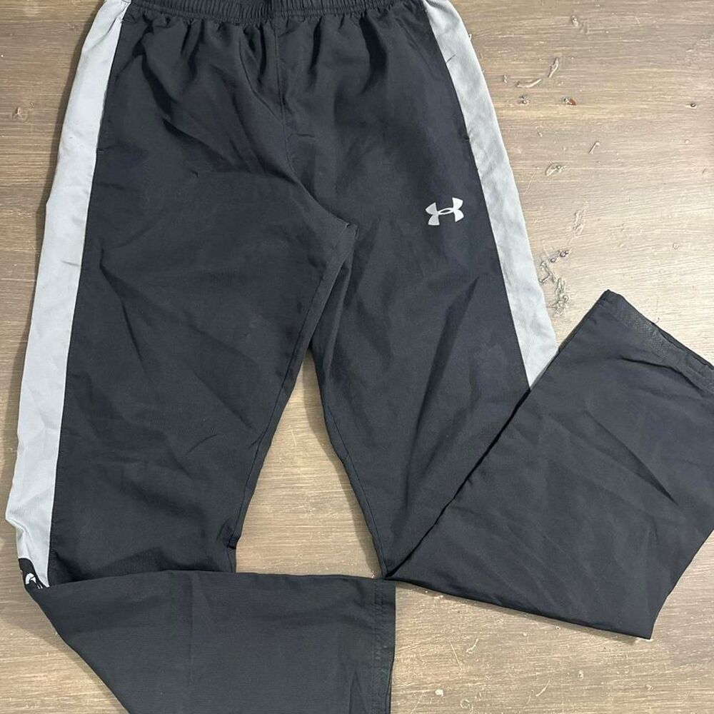 Under-armour Men's Black and Grey Joggers-tracksuits